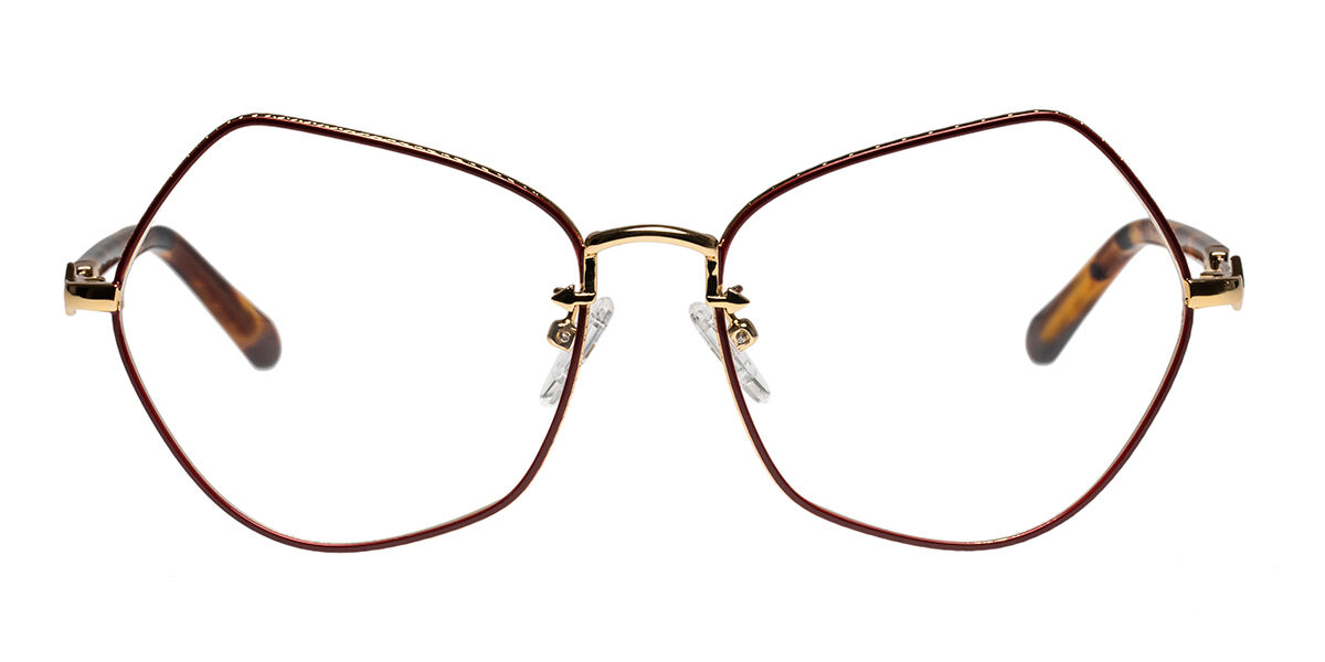 Karen Walker Virginia KAO1927256 Eyeglasses in Oxblood Gold