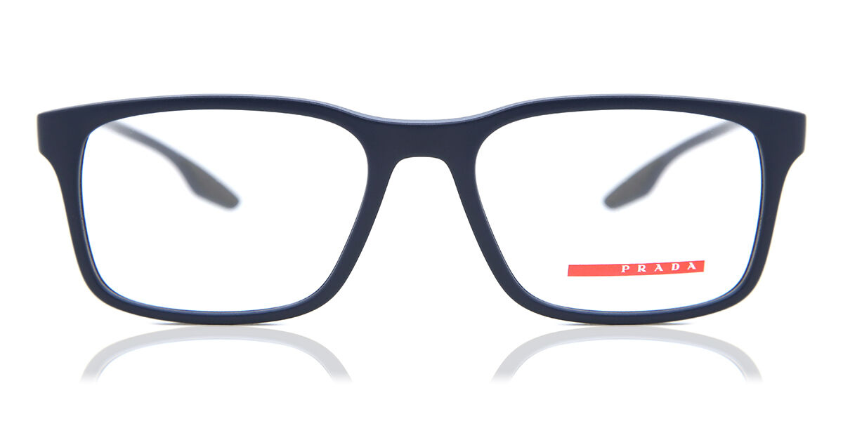 Photos - Glasses & Contact Lenses Prada Linea Rossa  Linea Rossa PS01LV TWY1O1 Men's Eyeglasses Blue Si 