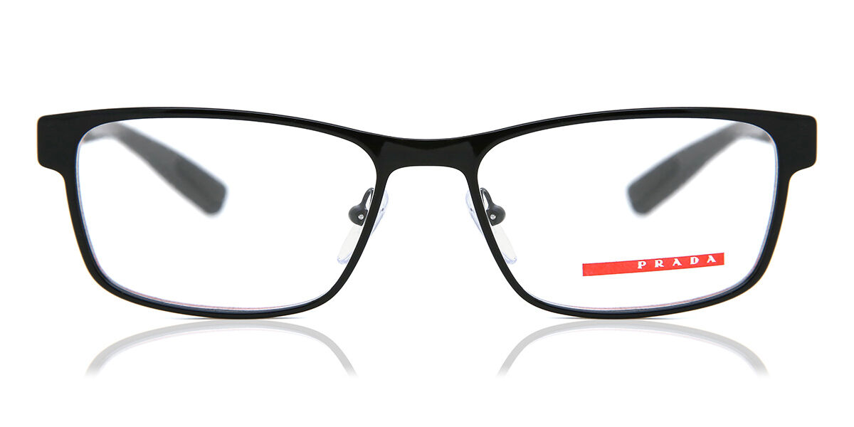 Prada Linea Rossa PS50GV 1AB1O1 Men's Eyeglasses Black Size 55 - Blue Light Block Available