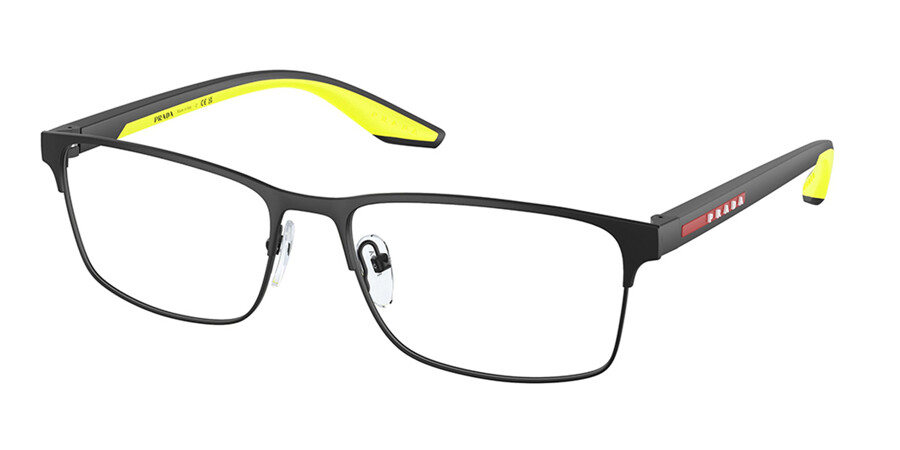 Prada Linea Rossa PS50PV 17G1O1 Eyeglasses in Black | SmartBuyGlasses USA