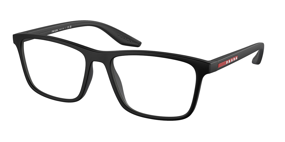 Photos - Glasses & Contact Lenses Prada Linea Rossa  Linea Rossa PS01QV DG01O1 Men's Eyeglasses Black S 