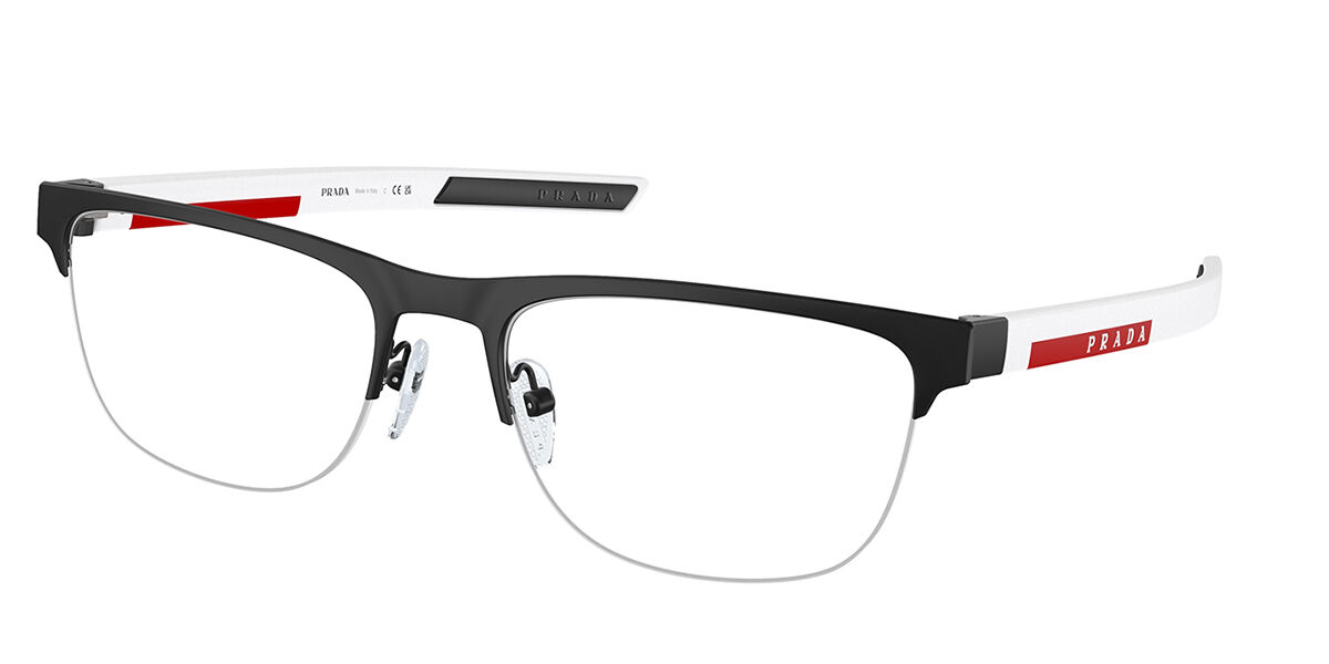 Photos - Glasses & Contact Lenses Prada Linea Rossa  Linea Rossa PS51QV DG01O1 Men's Eyeglasses Black S 