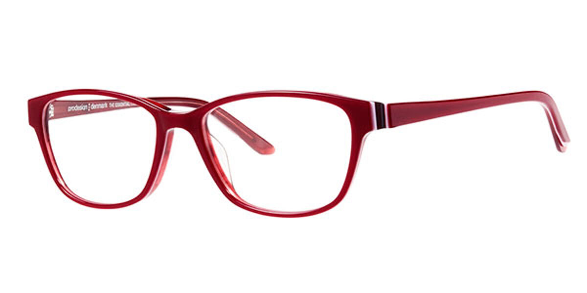 Prodesign 3603 Essential 4012 Glasses Red | VisionDirect Australia