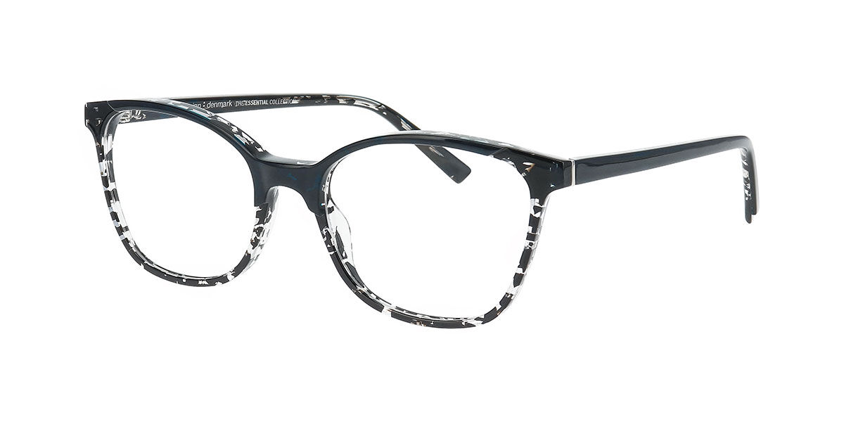 Prodesign Sparkle 3 9334 Square Black Horn Frame Eyeglasses ...
