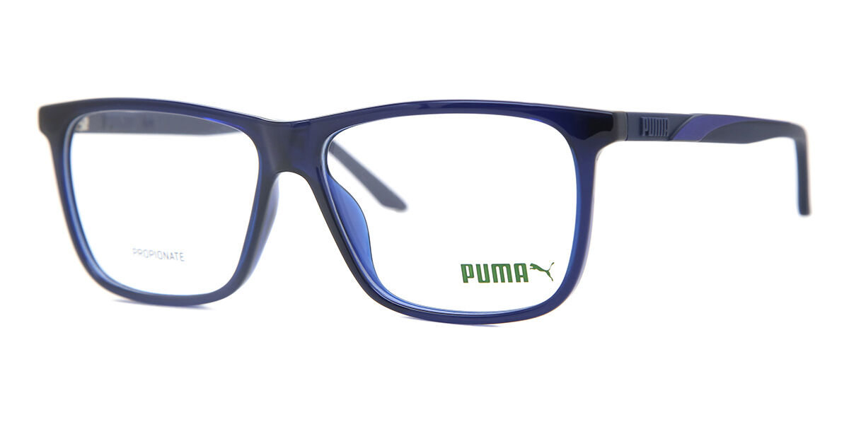 Puma PU0334O 003 Transparent Blue Eyeglasses | SmartBuyGlasses US