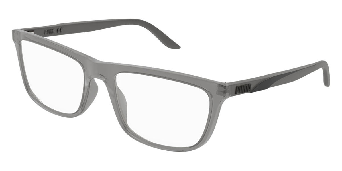 Puma PU0347O 003 Eyeglasses in Transparent Dark Grey | SmartBuyGlasses USA