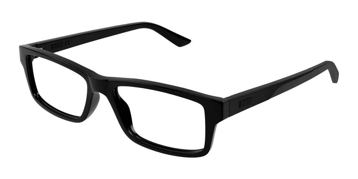 Puma PU0431O 001 Men's Eyeglasses Black Size 54 - Blue Light Block Available