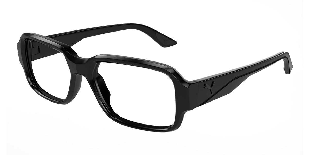 Puma PU0439O 001 Men's Eyeglasses Black Size 57 (Frame Only) - Blue Light Block Available