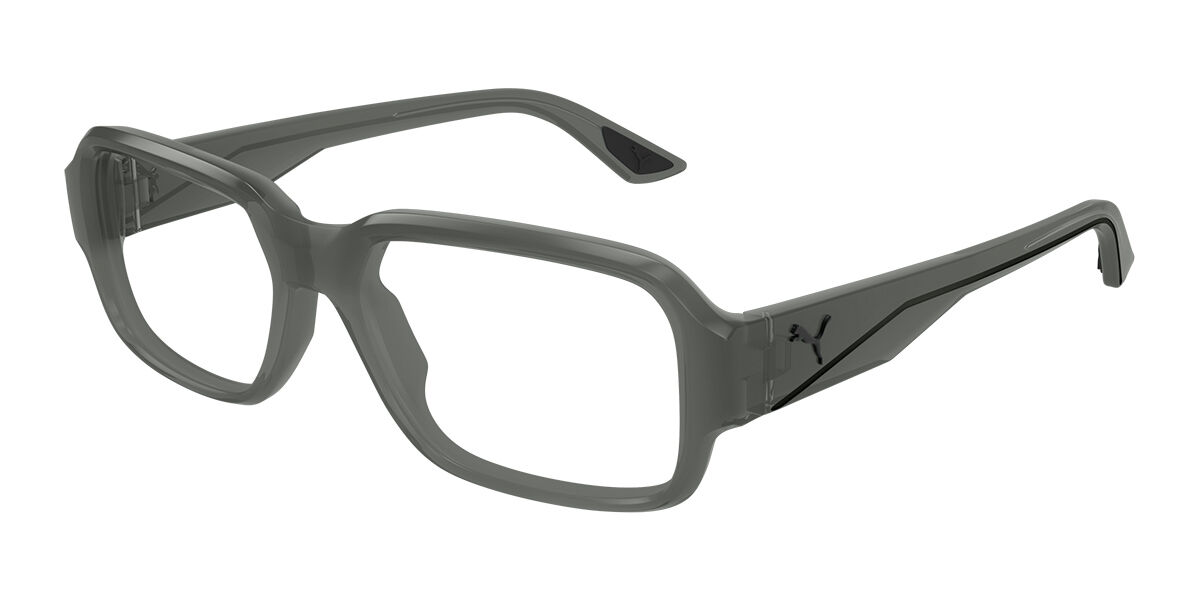 Puma PU0439O 004 Men's Eyeglasses Grey Size 57 (Frame Only) - Blue Light Block Available