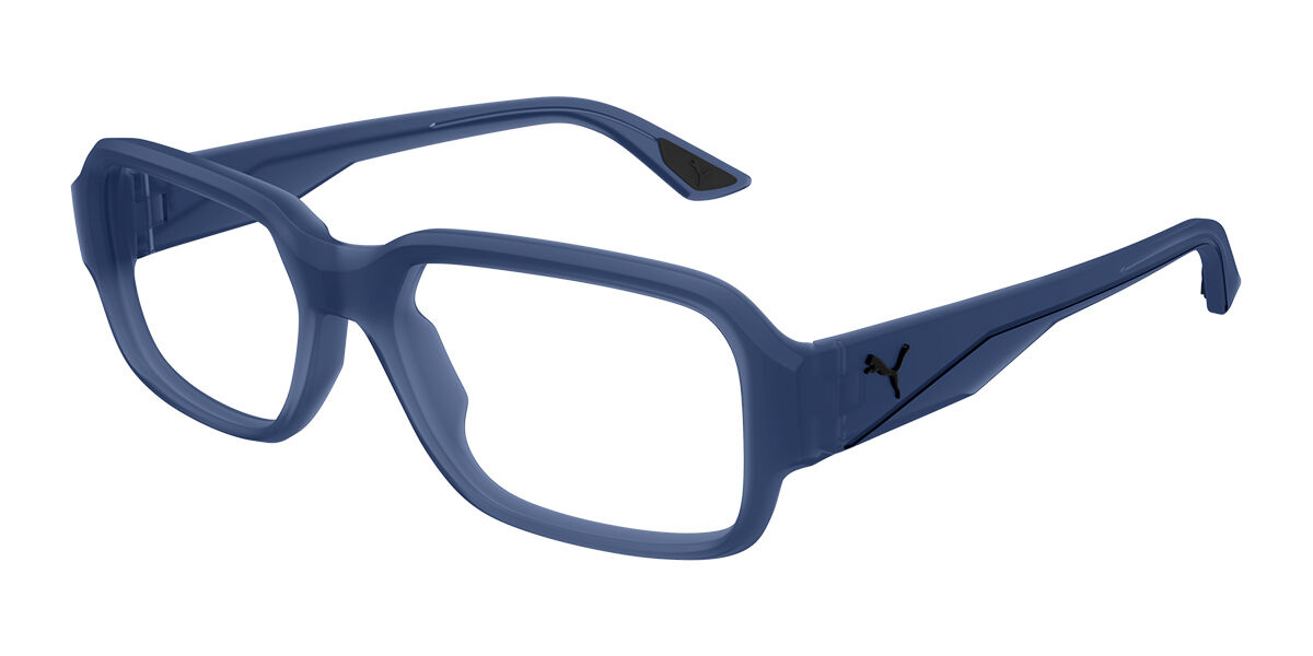 Puma PU0439O 005 Men's Eyeglasses Blue Size 57 (Frame Only) - Blue Light Block Available