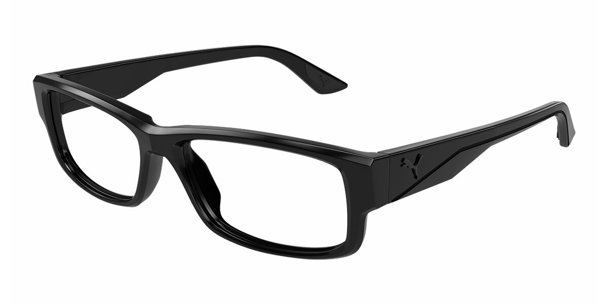 Puma PU0440O 001 Men's Eyeglasses Black Size 57 (Frame Only) - Blue Light Block Available