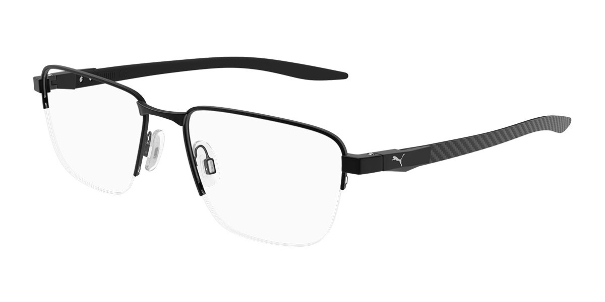 Puma PU0456O 001 Men's Eyeglasses Black Size 55 (Frame Only) - Blue Light Block Available