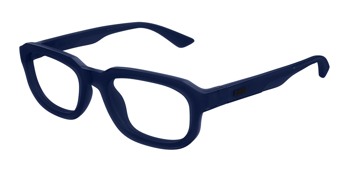 Puma PU0466O 002 Men's Eyeglasses Blue Size 52 (Frame Only) - Blue Light Block Available