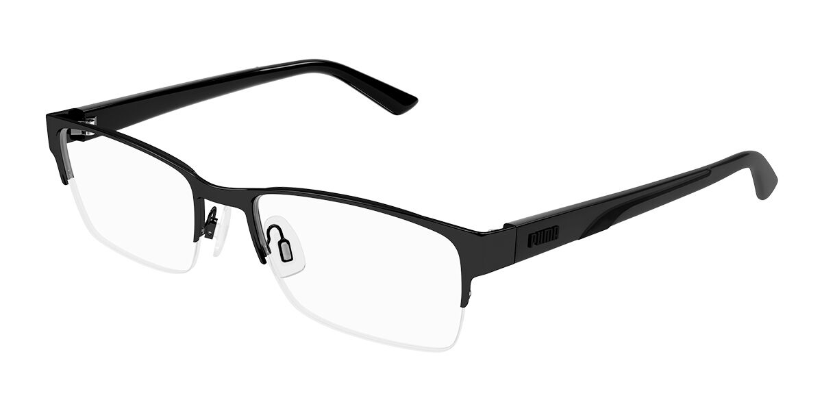 Puma PU0472O 006 Men's Eyeglasses Black Size 60 (Frame Only) - Blue Light Block Available