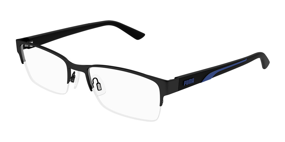 Puma PU0472O 007 Men's Eyeglasses Black Size 60 (Frame Only) - Blue Light Block Available