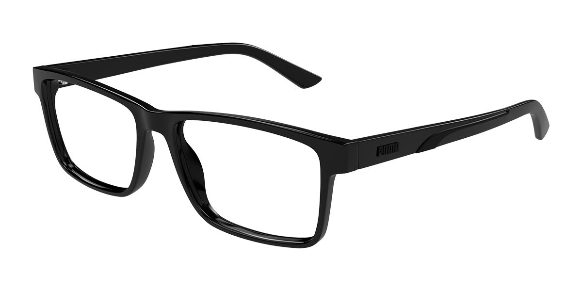 Puma PU0473O 001 Men's Eyeglasses Black Size 56 (Frame Only) - Blue Light Block Available