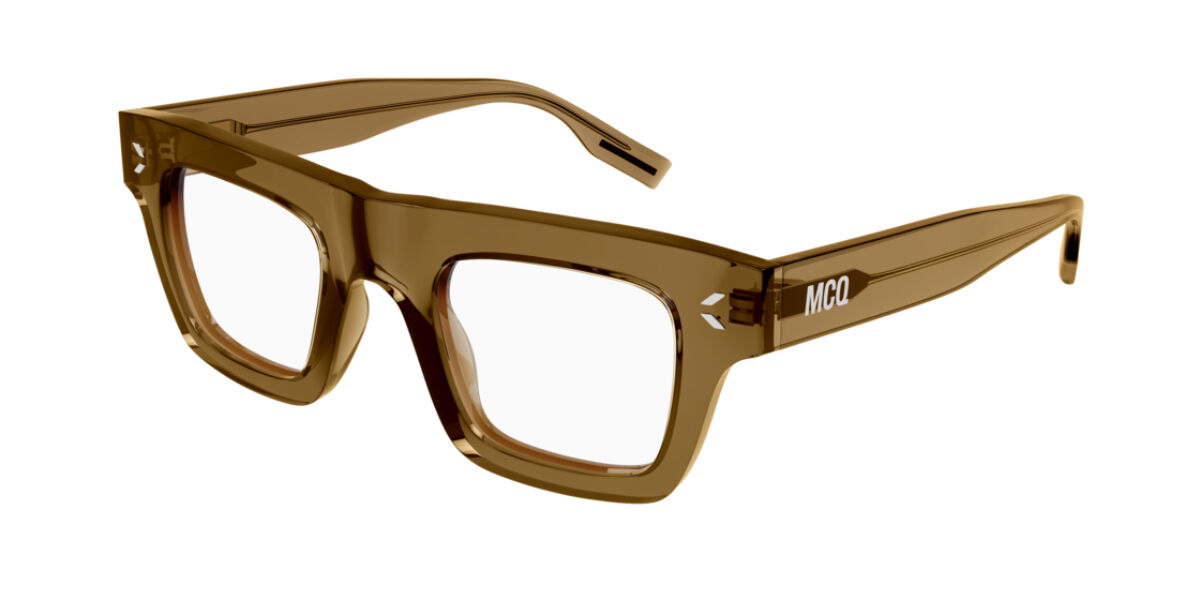 McQ MQ0344O 003 Glasses Transparent Brown | SmartBuyGlasses New Zealand