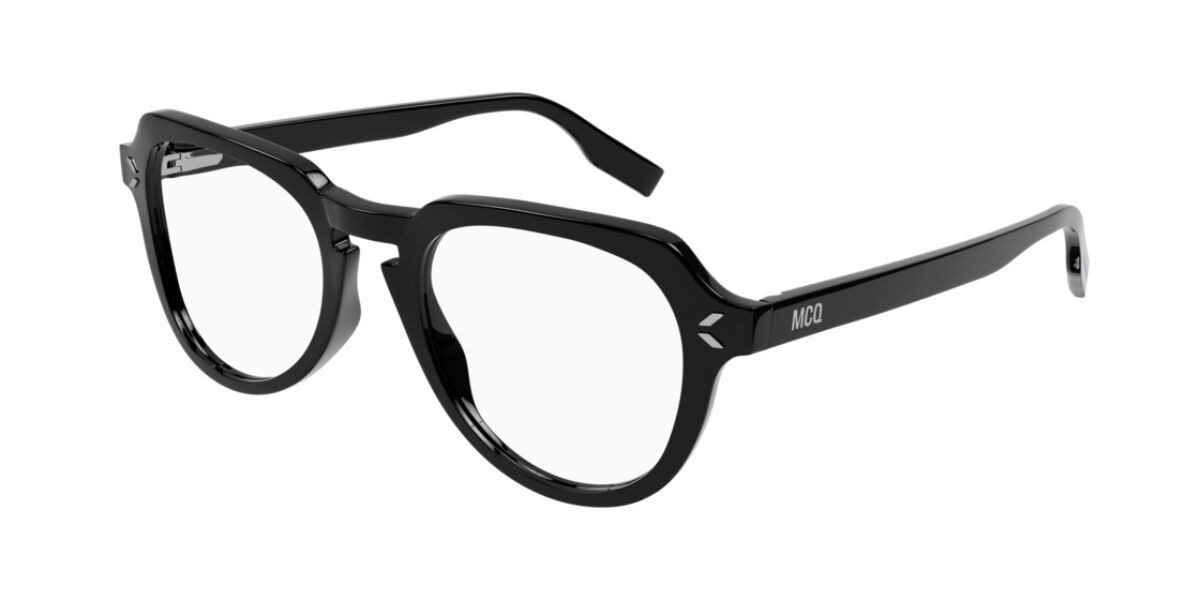 McQ MQ0348O 001 Glasses Black | VisionDirect Australia