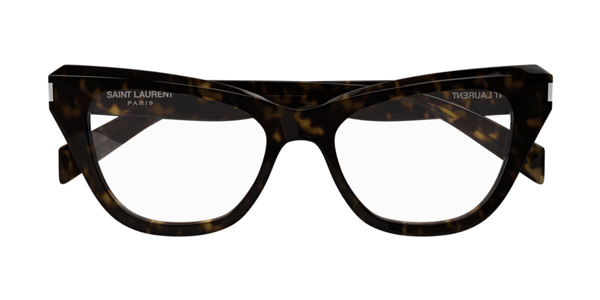Saint Laurent SL 472 002 Glasses Shiny Dark Havana | VisionDirect Australia