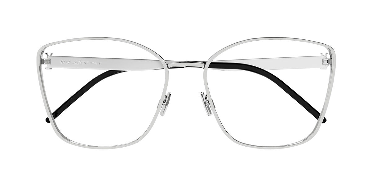 Saint Laurent Sl M99 003 Glasses Shiny Silver Visiondirect Australia 7578