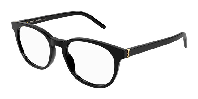 Saint Laurent Women Eyeglasses Black Demo Square SLM111 001 NEW AUTHENTIC Saint Laurent SL M111 Eyeglasses Women Black Square 52mm New  main image 3