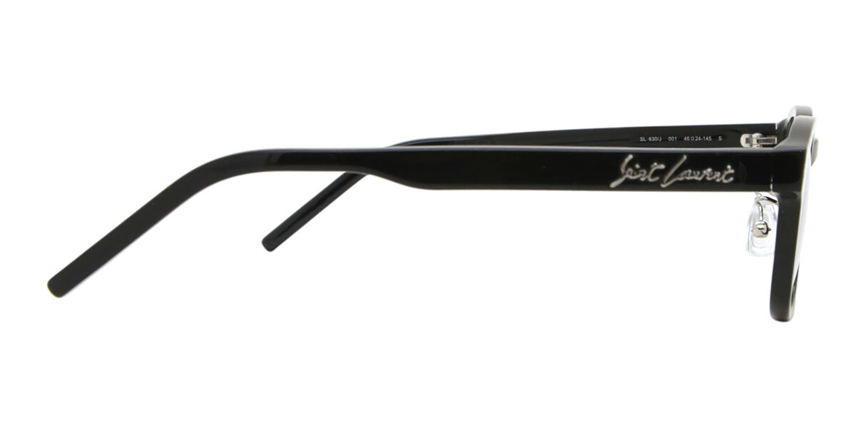 Saint Laurent SL 630/J Asian Fit 001 Shiny Black Eyeglasses