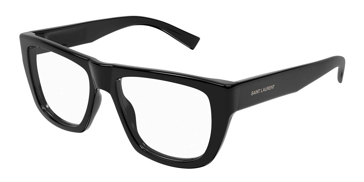 Saint Laurent SL 714 001 Men's Eyeglasses Black Size 55 (Frame Only) - Blue Light Block Available