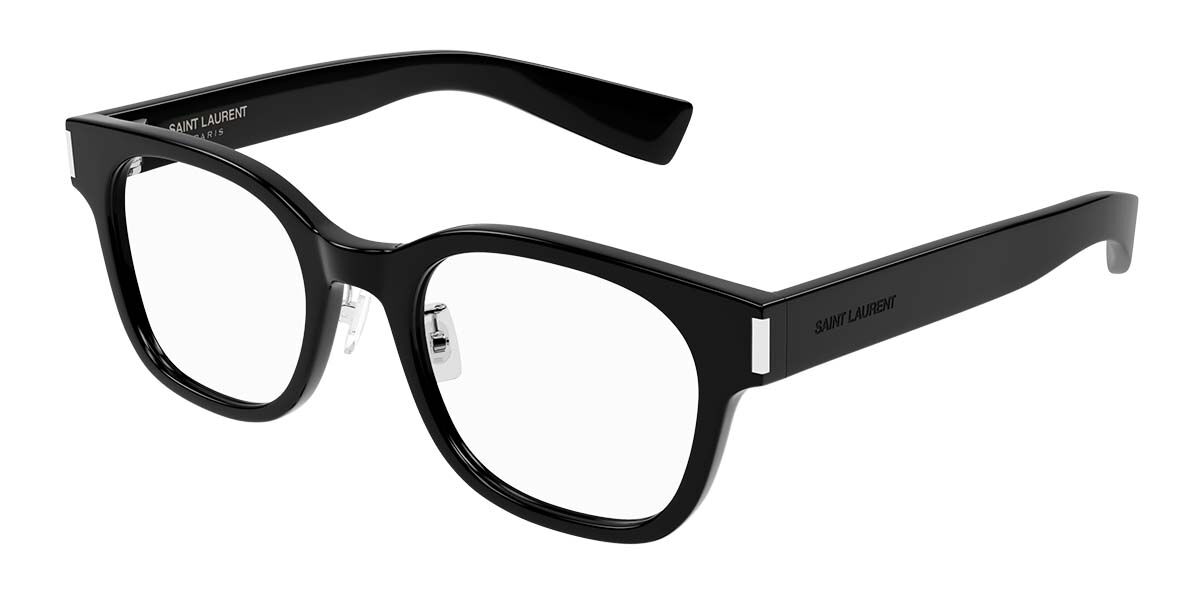 Saint Laurent SL 722/J Asian Fit 001 Men's Eyeglasses Black Size 49 (Frame Only) - Blue Light Block Available