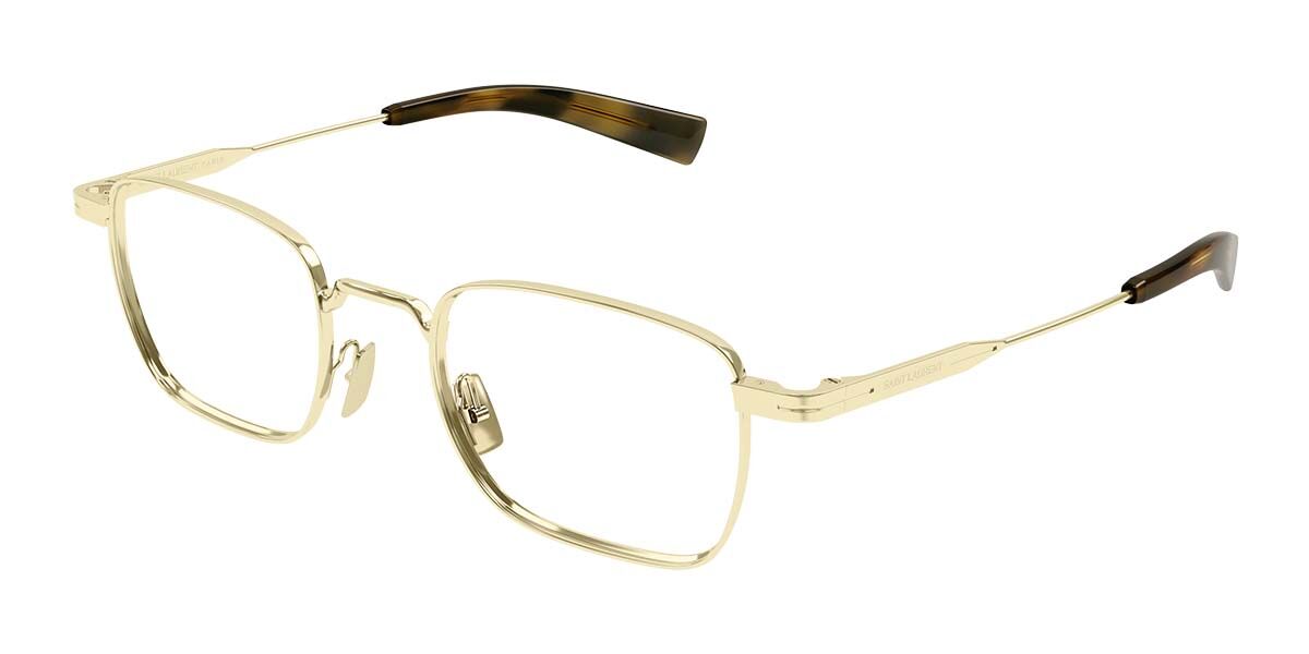 Saint Laurent SL 729 003 Men's Eyeglasses Gold Size 49 (Frame Only) - Blue Light Block Available