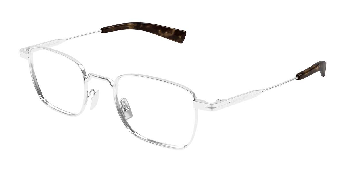 Saint Laurent SL 729 005 Men's Eyeglasses Silver Size 51 (Frame Only) - Blue Light Block Available