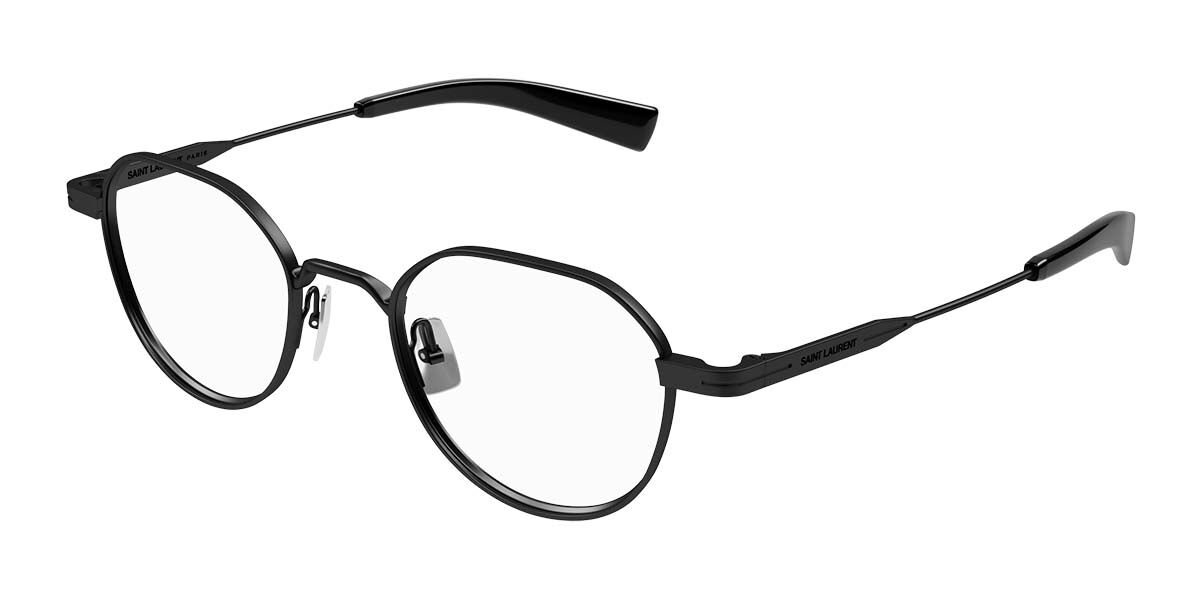 Saint Laurent SL 730 001 Men's Eyeglasses Black Size 47 (Frame Only) - Blue Light Block Available