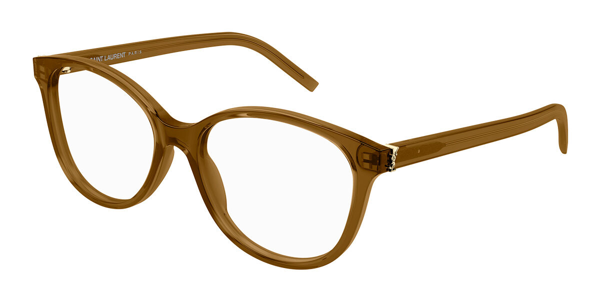 Saint Laurent SL M112 006 Women's Eyeglasses Brown Size 54 (Frame Only) - Blue Light Block Available