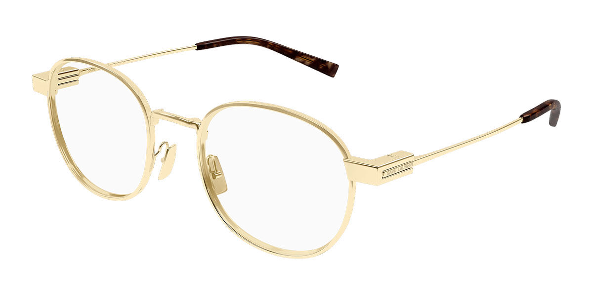 Saint Laurent SL 785 002 50 Guldiga Glasögon (Endast Båge) Män