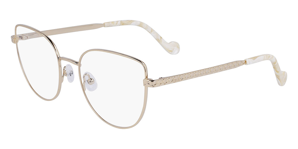 Liu Jo LJ2166 718 Women’s Eyeglasses Gold Size 52 - Blue Light Block Available