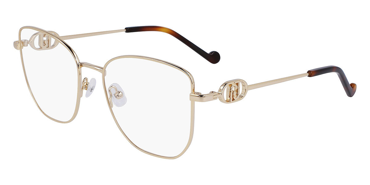 Photos - Glasses & Contact Lenses Liu Jo LJ2168 731 Women's Eyeglasses Gold Size 53  - Bl (Frame Only)