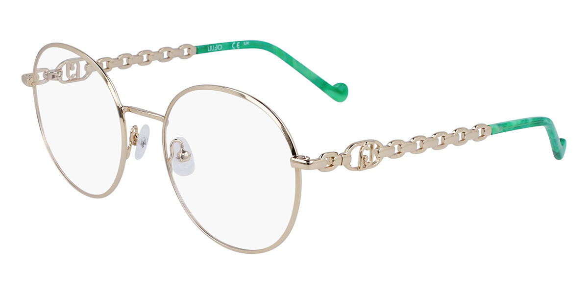 Photos - Glasses & Contact Lenses Liu Jo LJ2170 714 Women's Eyeglasses Gold Size 52  - Bl (Frame Only)