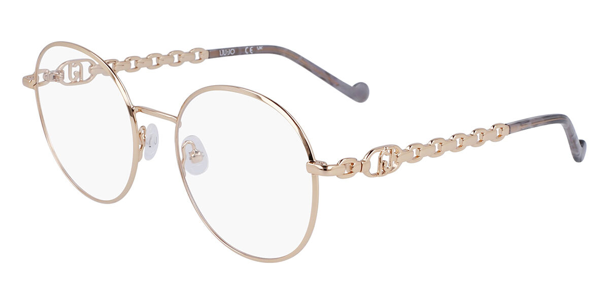 Photos - Glasses & Contact Lenses Liu Jo LJ2170 716 Women's Eyeglasses Gold Size 52  - Bl (Frame Only)