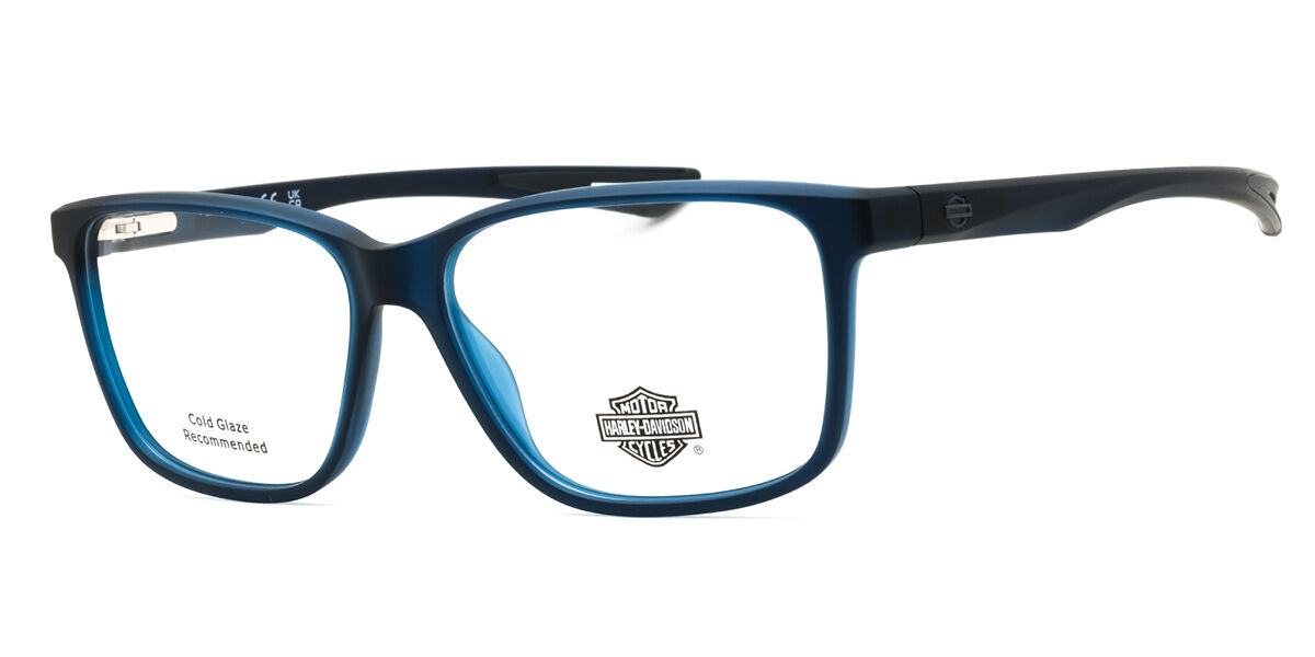 Harley Davidson Hd0879 091 Men's Glasses Blue Size 56 - Free Lenses - Blue Light Block Available