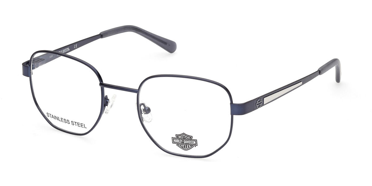 Occhiali Da Vista Harley-Davidson HD 0879 - Montatura Blu Opaco, Stile Iconico E Resistente