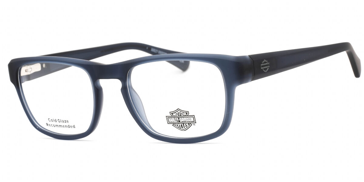 Harley Davidson HD0983 091 Eyeglasses in Frosted Denim Blue ...