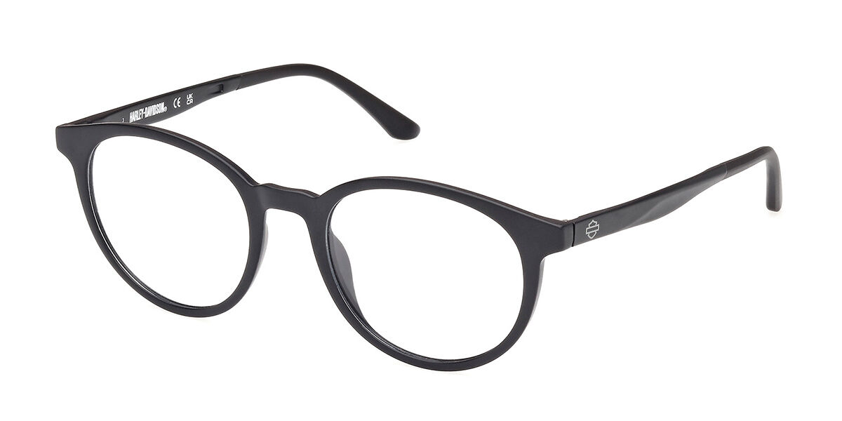 Harley Davidson Hd50022 002 Men's Glasses Black Size 50 - Free Lenses - Blue Light Block Available