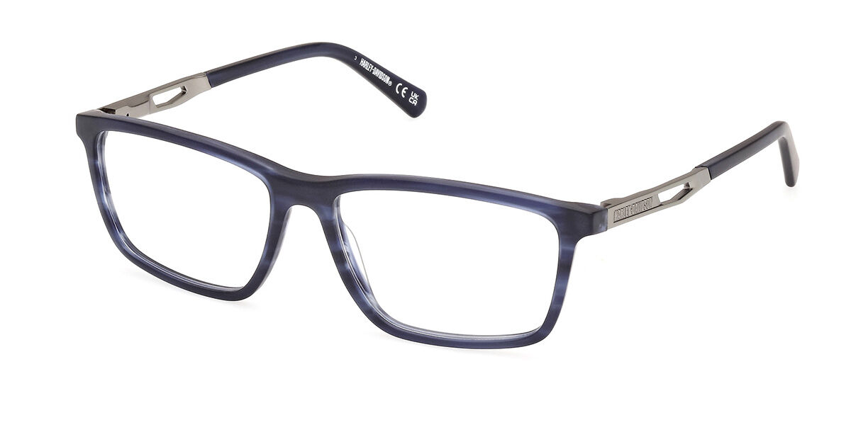 Harley Davidson Hd50026 091 Men's Glasses Blue Size 55 - Free Lenses - Blue Light Block Available