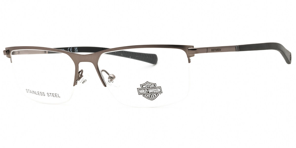 Harley Davidson Hd0979 009 Men's Glasses Gunmetal Size 59 - Free Lenses - Blue Light Block Available In Gray