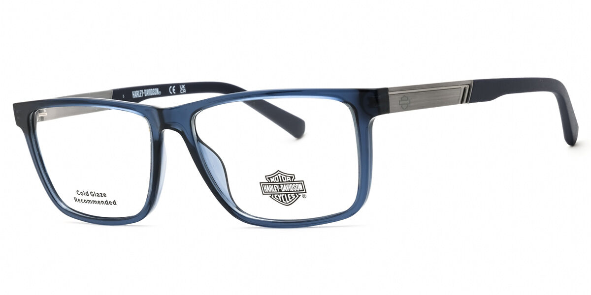 Harley Davidson Hd50093 084 Men's Glasses Blue Size 57 - Free Lenses - Blue Light Block Available