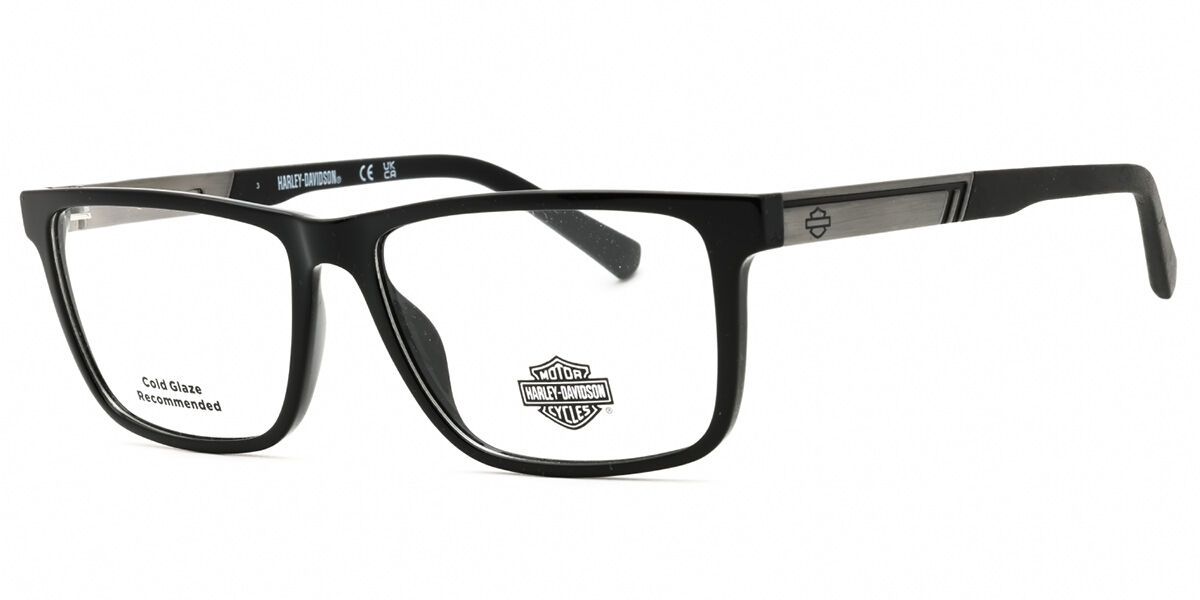 Harley Davidson Hd50093 001 Men's Glasses  Size 57 - Free Lenses - Blue Light Block Available In Black