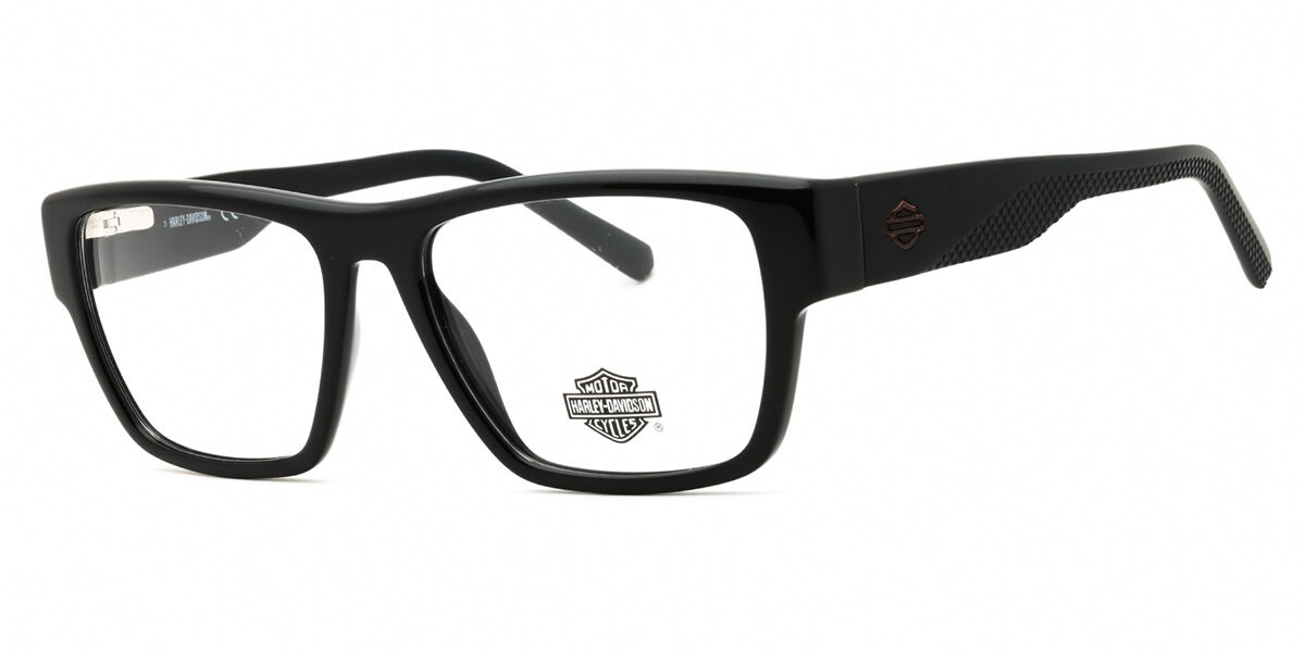 Harley Davidson Hd50110 001 Men's Glasses  Size 56 - Free Lenses - Blue Light Block Available In Black