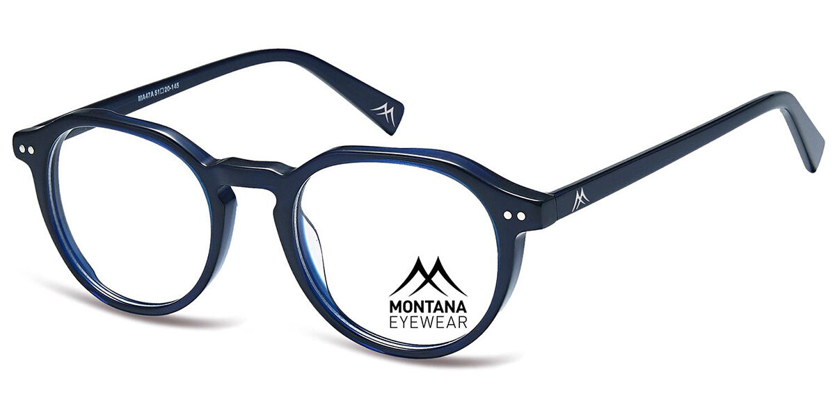 Montana Eyewear MA47 MA47A 51 Blåa Glasögon (Endast Båge) Män