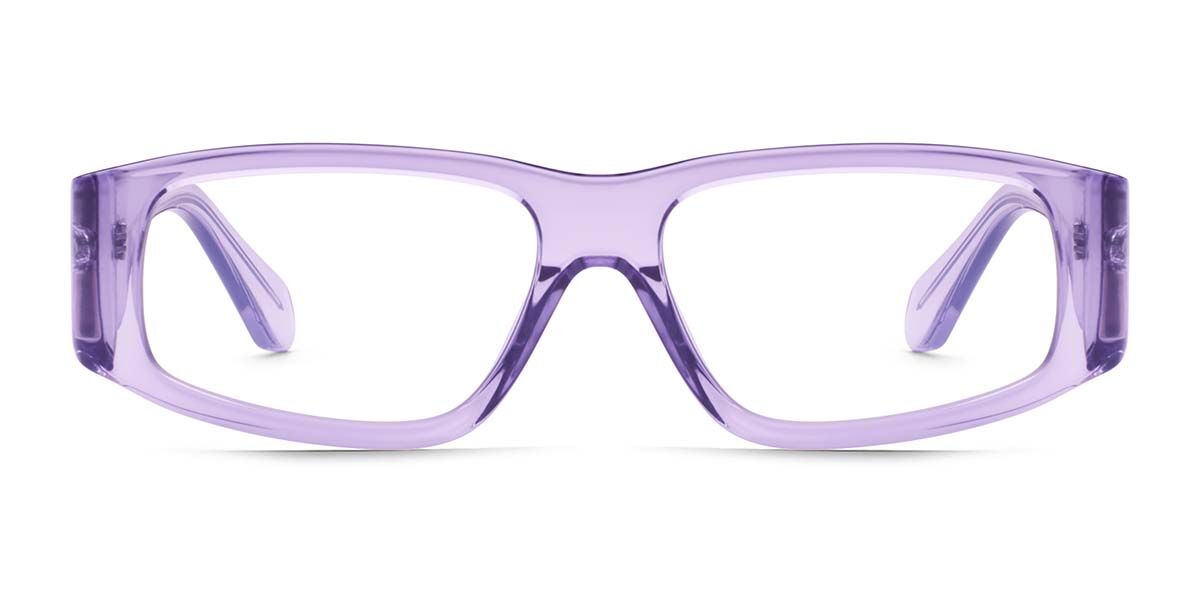 Quay NO ENVY Blåa-Light Block 59320 55 Purple Glasögon (Endast Båge) Kvinna