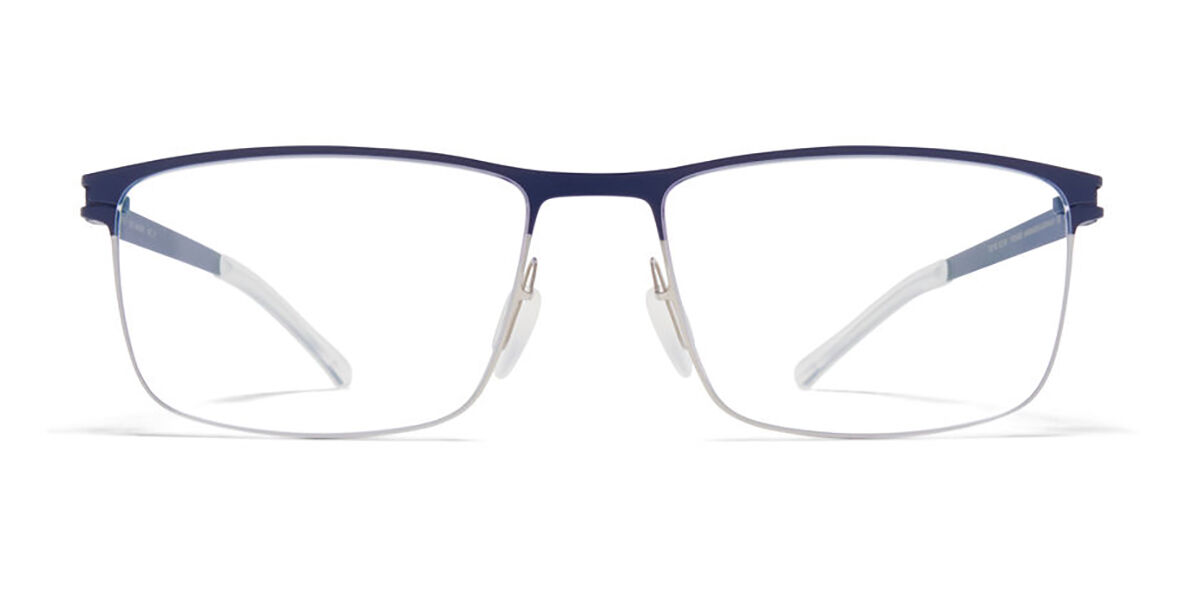 Mykita Xander 091 Glasses Silver Navy Blue Two-tone | VisionDirect ...