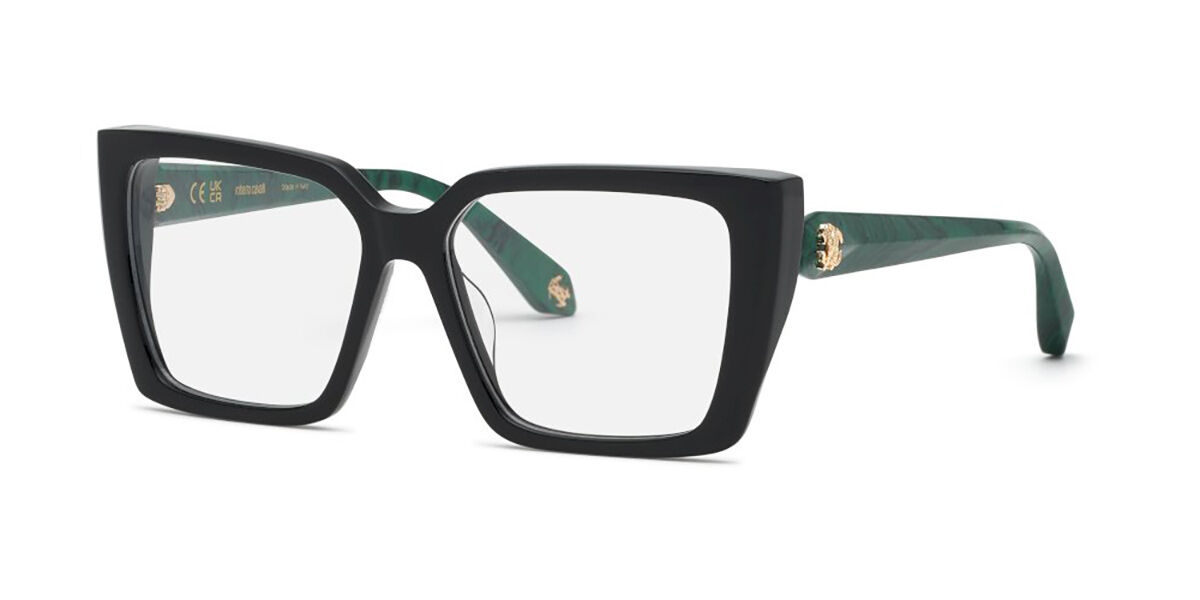Photos - Glasses & Contact Lenses Roberto Cavalli VRC163M Men's Glasses, Black, Size 54